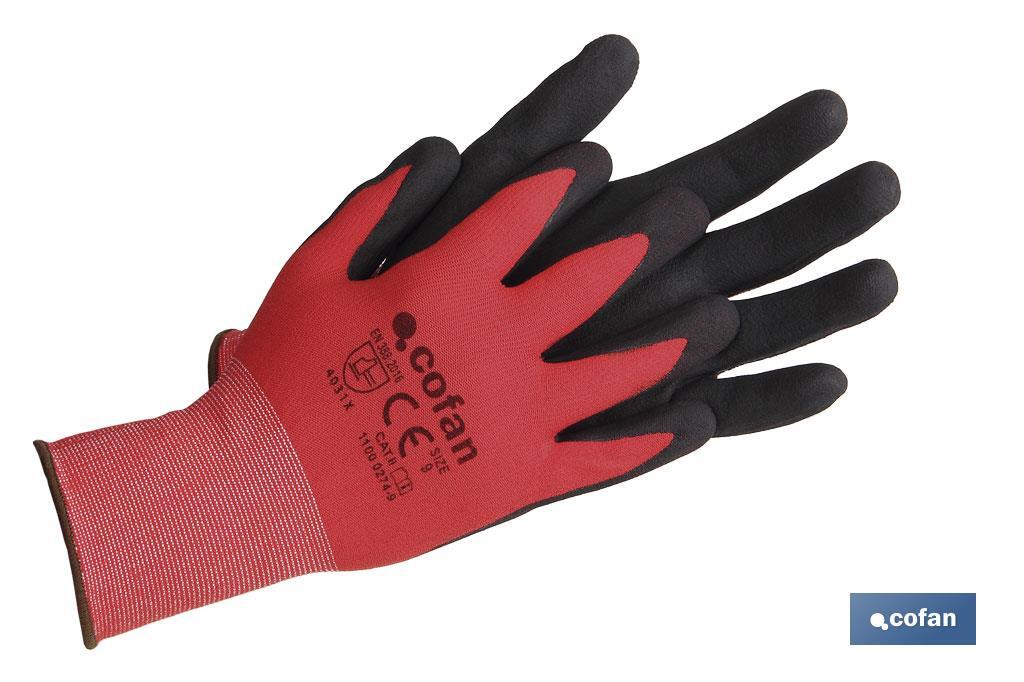 3 pares de guantes de trabajo para mujer, color rosa, revestimiento de goma  de látex, antideslizantes, abrasión, aptos a mano